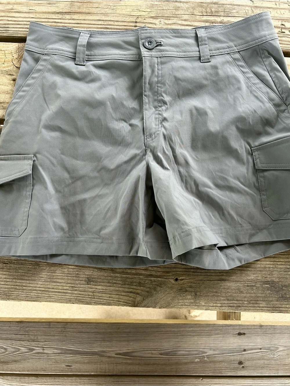 Eddie Bauer Gray Cargo Shorts